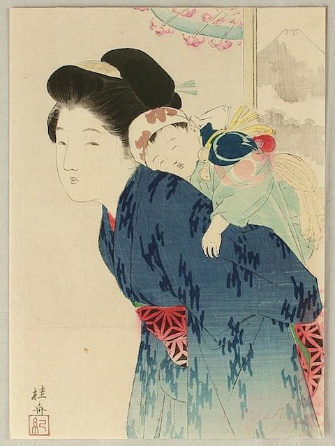 1. Takeuchi Keishu, Madre e bambino