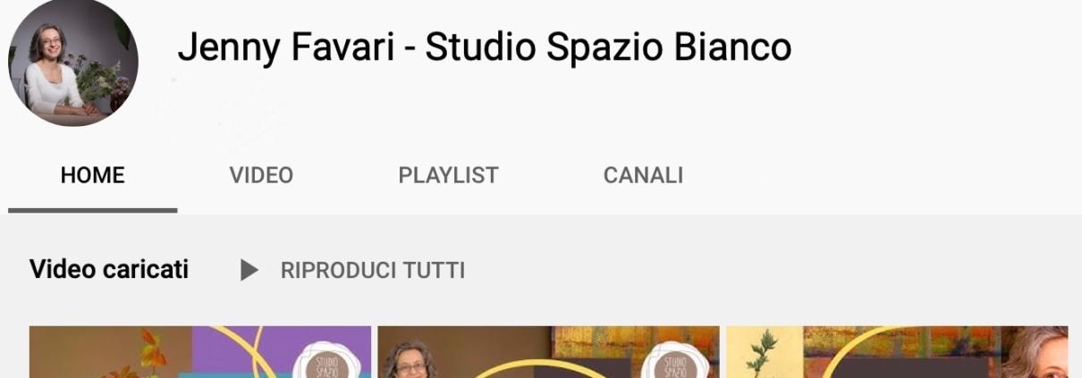 Canale Youtube Studio Spazio Bianco di Jenny Favari. Ikebana, Arte e Natura